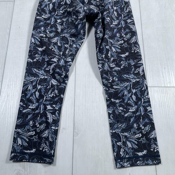 Lululemon Wunder Under Crop Leggings High Rise 21" Blue Luxtreme Women's 4 - Picture 6 of 11
